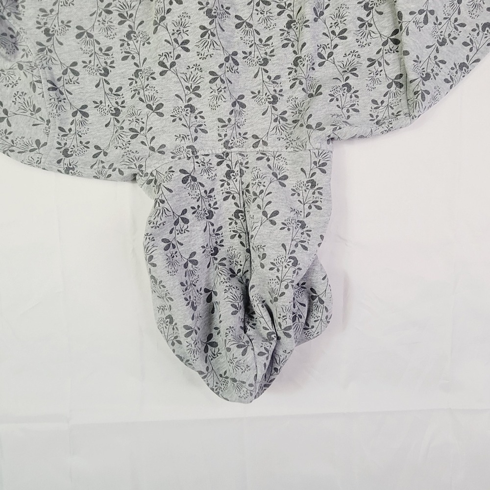 LFL Kids Full Zip Hoodie Size Large Grey Botanical Print Jacket K73 - Picture 11 of 15